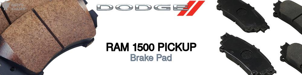 Discover Dodge Ram 1500 pickup Brake Pads For Your Vehicle