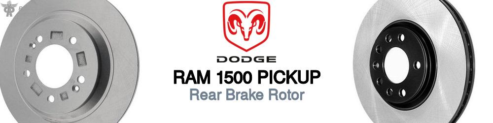 Discover Dodge Ram 1500 pickup Rear Brake Rotors For Your Vehicle