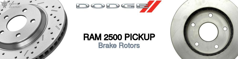 Discover Dodge Ram 2500 pickup Brake Rotors For Your Vehicle