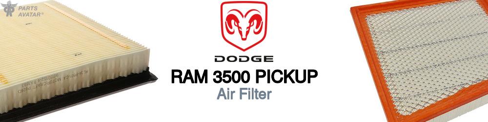 Discover Dodge Ram 3500 pickup Engine Air Filters For Your Vehicle