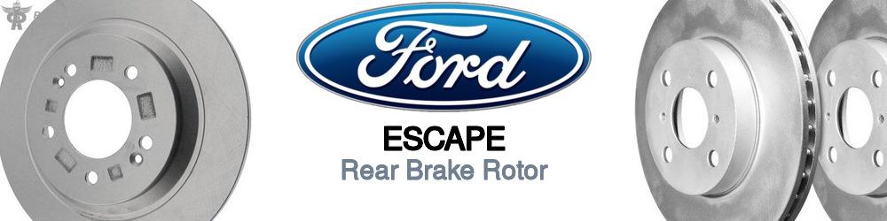 Discover Ford Escape Rear Brake Rotors For Your Vehicle