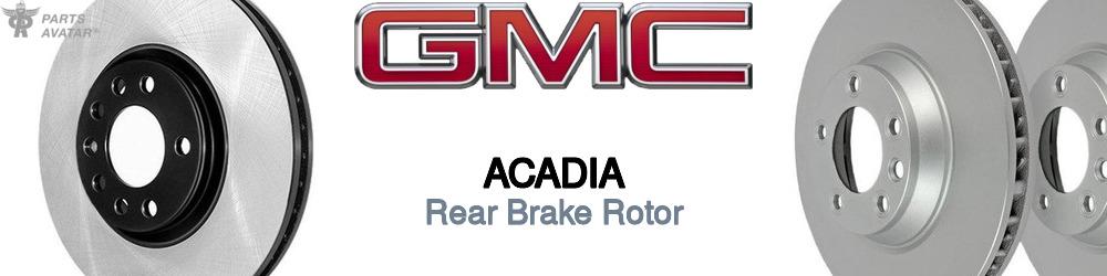 Discover Gmc Acadia Rear Brake Rotors For Your Vehicle