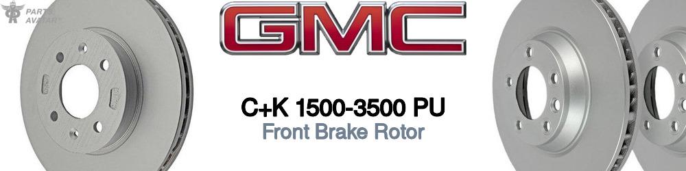 Discover Gmc C+k 1500-3500 pu Front Brake Rotors For Your Vehicle