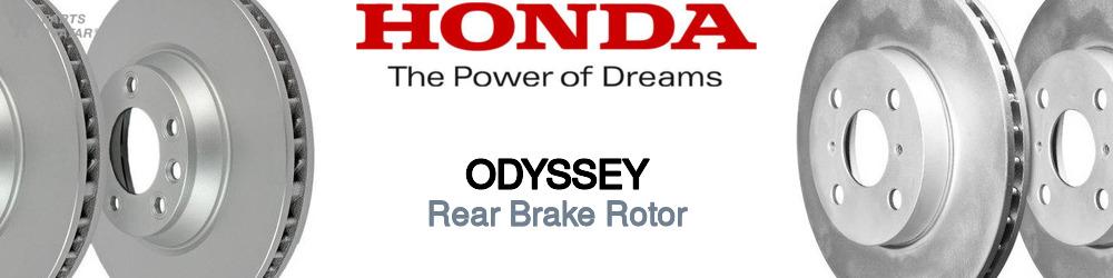 Discover Honda Odyssey Rear Brake Rotors For Your Vehicle