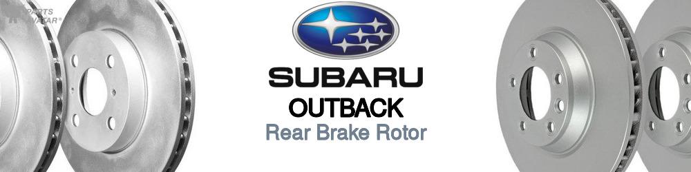 Discover Subaru Outback Rear Brake Rotors For Your Vehicle