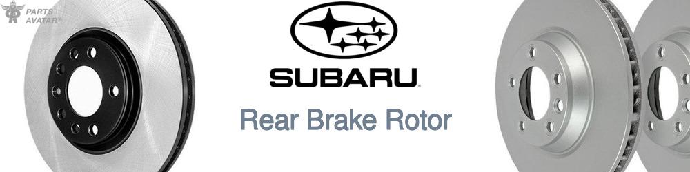 Discover Subaru Rear Brake Rotors For Your Vehicle