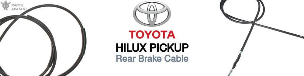 Discover Toyota Hilux pickup Rear Brake Cable For Your Vehicle
