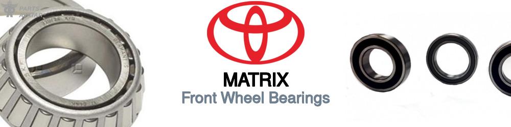 Discover Toyota Matrix Front Wheel Bearings For Your Vehicle