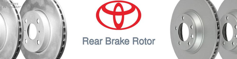 Discover Toyota Rear Brake Rotors For Your Vehicle