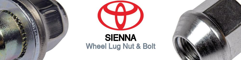 Discover Toyota Sienna Wheel Lug Nut & Bolt For Your Vehicle