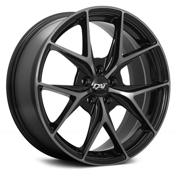 DAI Elegante Gloss Black with Machined Face and Smoked Clear by DAI WHEELS wheels/images/DW9417001_01