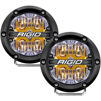 RIGID INDUSTRIES - 36118 - Round Driving Beam LED Lights with Amber Backlight pa1
