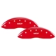 Purchase Top-Quality MGP CALIPER COVERS - 23239SMGPRD - Gloss Red Caliper Covers with MGP Engraving pa1