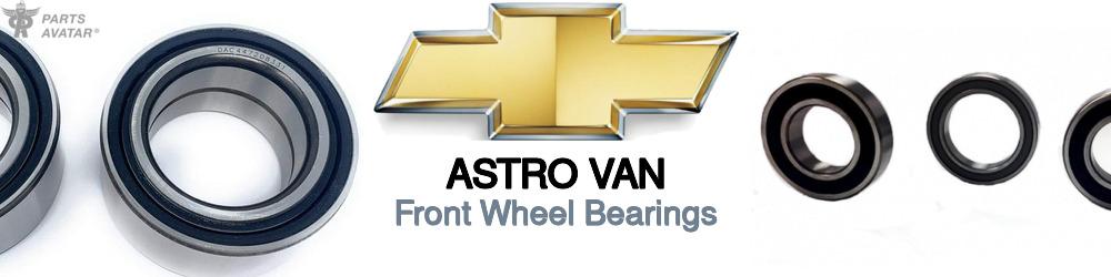 Discover Chevrolet Astro van Front Wheel Bearings For Your Vehicle