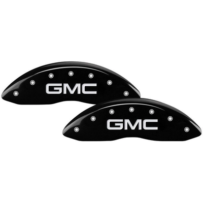 MGP CALIPER COVERS - 34218SGMCBK - Gloss Black Caliper Covers with GMC Engraving pa1
