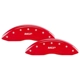 Purchase Top-Quality MGP CALIPER COVERS - 34218SMGPRD - Gloss Red Caliper Covers with MGP Engraving pa1