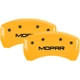 Purchase Top-Quality MGP CALIPER COVERS - 42021SMOPYL - Gloss Yellow Caliper Covers with Mopar Engraving pa2