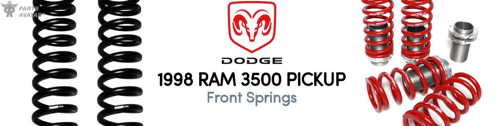 Discover 1998 Dodge Ram 3500 Front Springs For Your Vehicle