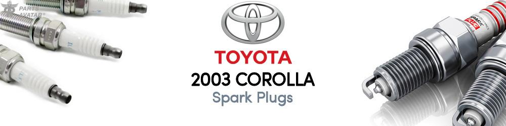 Discover 2003 Toyota Corolla Spark Plugs For Your Vehicle