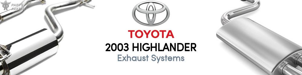 2003 Toyota Highlander Exhaust Systems - PartsAvatar