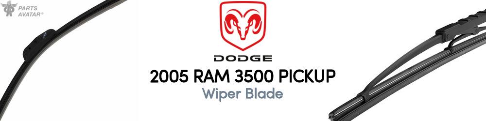 Discover 2005 Dodge Ram 3500 Wiper Blade For Your Vehicle Discover 2005 Dodge Ram 3500 Wiper Blade For Your Vehicle