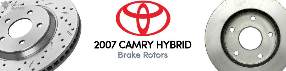 Discover 2007 Toyota Camry Hybrid Brake Rotors For Your Vehicle