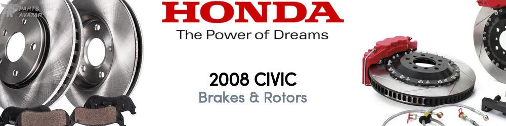 2008 Honda Civic Brakes & Rotors - PartsAvatar