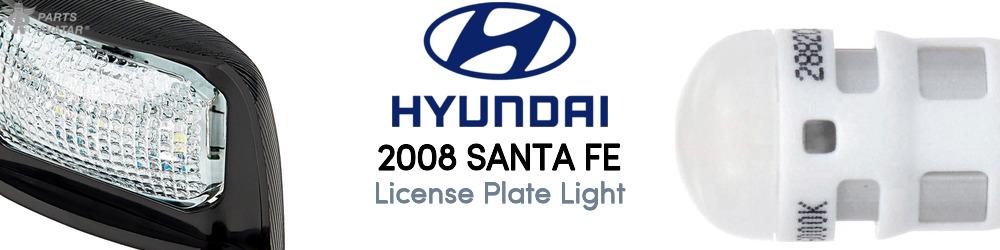 2008 Hyundai Santa Fe License Plate Bulb