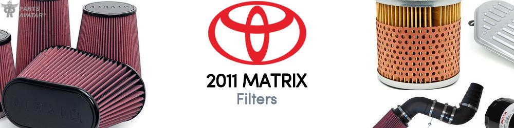 Discover 2011 Toyota Matrix Filters For Your Vehicle