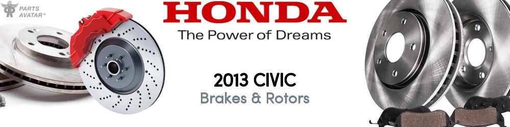 2013 Honda Civic Brakes & Rotors - PartsAvatar