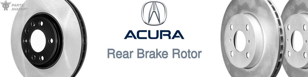 Discover Acura Rear Brake Rotors For Your Vehicle