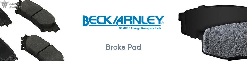 Discover BECK/ARNLEY Brake Pads For Your Vehicle