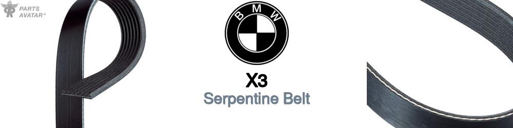 Discover BMW X3 Serpentine Belts For Your Vehicle