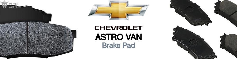 Discover Chevrolet Astro van Brake Pads For Your Vehicle
