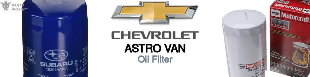 Discover Chevrolet Astro van Engine Oil Filters For Your Vehicle