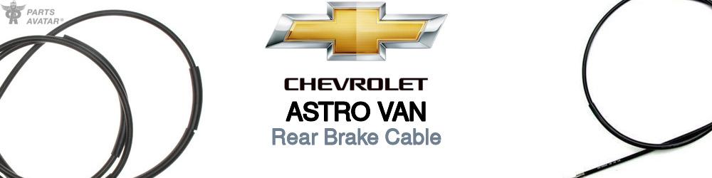 Discover Chevrolet Astro van Rear Brake Cable For Your Vehicle