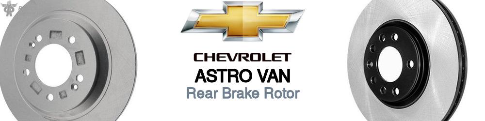 Discover Chevrolet Astro van Rear Brake Rotors For Your Vehicle