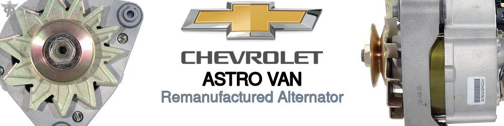 Discover Chevrolet Astro van Remanufactured Alternator For Your Vehicle