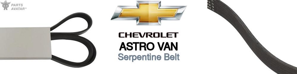 Discover Chevrolet Astro van Serpentine Belts For Your Vehicle