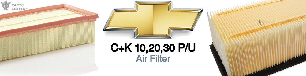 Discover Chevrolet C+k 10,20,30 p/u Engine Air Filters For Your Vehicle