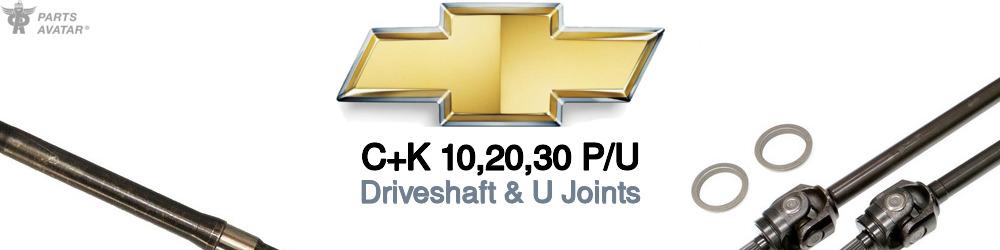 Discover Chevrolet C+k 10,20,30 p/u U-Joints For Your Vehicle