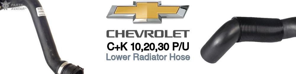 Discover Chevrolet C+k 10,20,30 p/u Lower Radiator Hoses For Your Vehicle