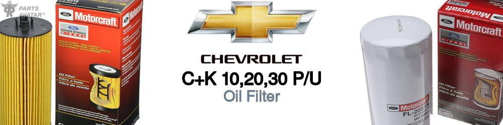 Discover Chevrolet C+k 10,20,30 p/u Engine Oil Filters For Your Vehicle