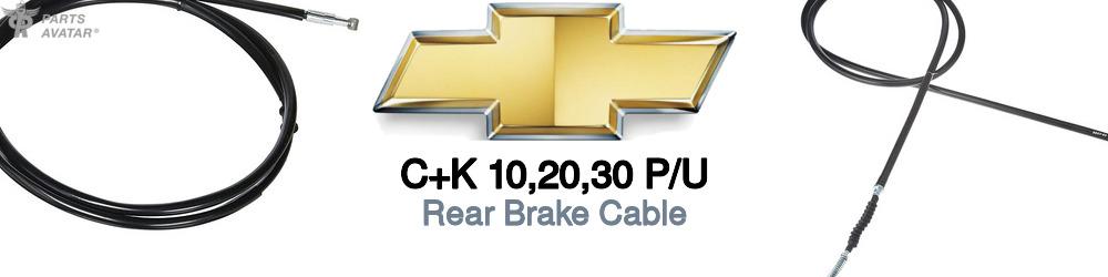 Discover Chevrolet C+k 10,20,30 p/u Rear Brake Cable For Your Vehicle