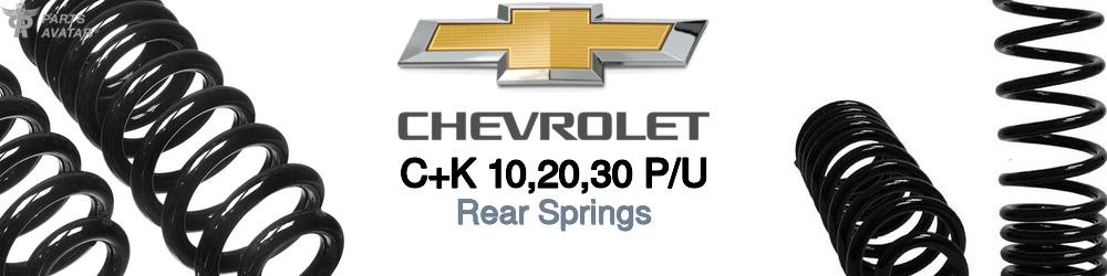 Discover Chevrolet C+k 10,20,30 p/u Rear Springs For Your Vehicle