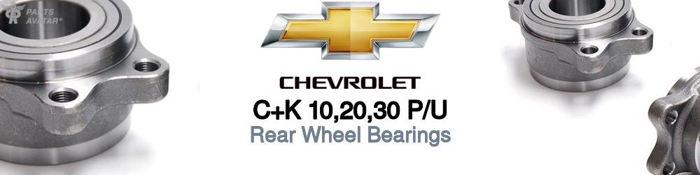 Discover Chevrolet C+k 10,20,30 p/u Rear Wheel Bearings For Your Vehicle