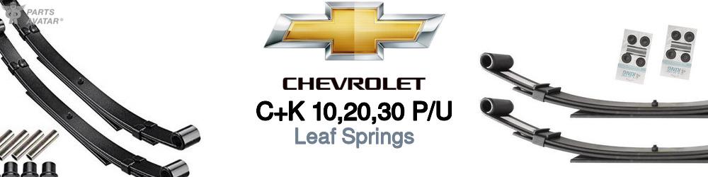 Discover Chevrolet C+k 10,20,30 p/u Leaf Springs For Your Vehicle