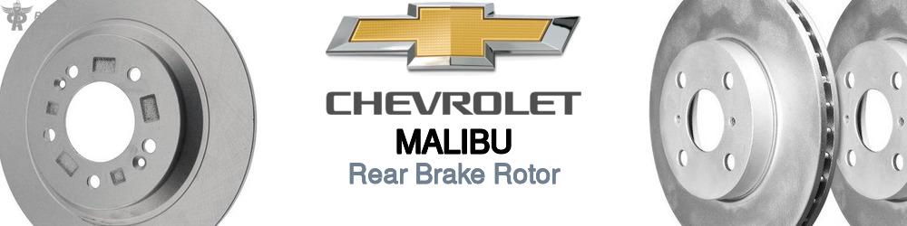 Discover Chevrolet Malibu Rear Brake Rotors For Your Vehicle