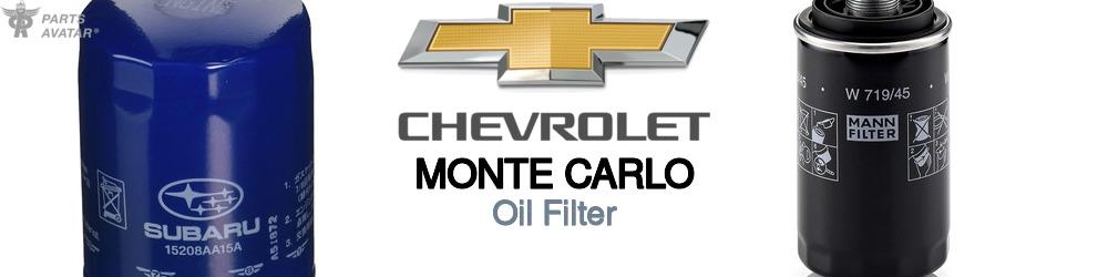 Discover Chevrolet Monte carlo Engine Oil Filters For Your Vehicle