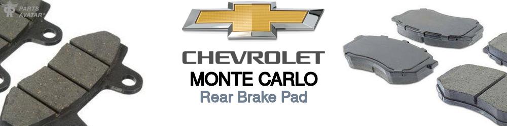 Discover Chevrolet Monte carlo Rear Brake Pads For Your Vehicle